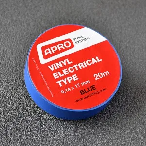 Ізоляційна стрічка Apro (синя) 0,14мм*17мм*20м [300]