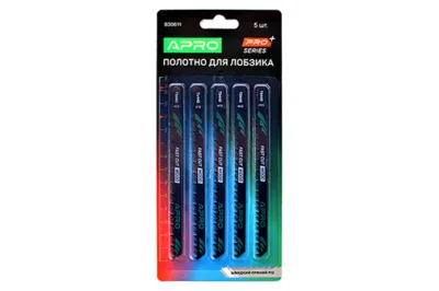 Полотно для лобзика (дерево) 132/110 мм 4 мм-6TPI Швидкий прямий T344D PRO  APRO (пач - 5шт)