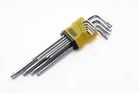 Набір торцевих ключів Torx довгих CrV 9шт