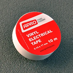 Ізоляційна стрічка Apro (біла) 0,14мм*17мм*10м