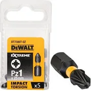 Біта ударна DeWALT IMPACT TORSION PZ1 L=25 мм, 5 штук