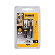 Біта ударна DeWALT IMPACT TORSION PH2 L=57 мм, 2 шт + магнітний тримач шурупів