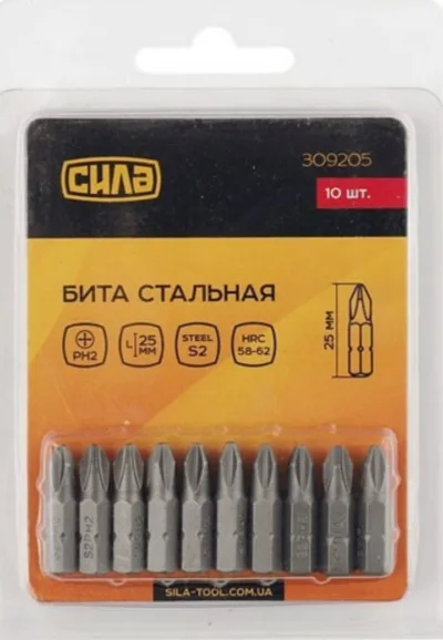 Біта РН2*25мм, 10шт/уп