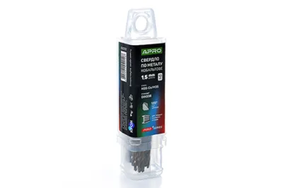 Свердло по металу кобальтове HSS-Co/M35 Ø1.5мм (пач. 10шт.) PRO APRO