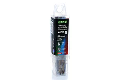 Свердло по металу кобальтове HSS-Co/M35 Ø3.2мм (пач. 10шт.) PRO APRO