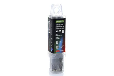 Свердло по металу кобальтове HSS-Co/M35 Ø3.3мм (пач. 10шт.) PRO APRO