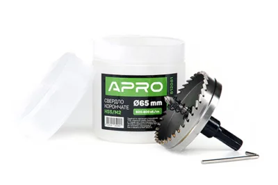 Свердло корончате HSS/М2 Ø65 мм APRO