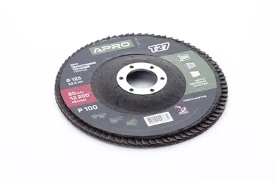 Круг пелюстковий торцевий APRO T27, 125x22мм, Р100 [10]