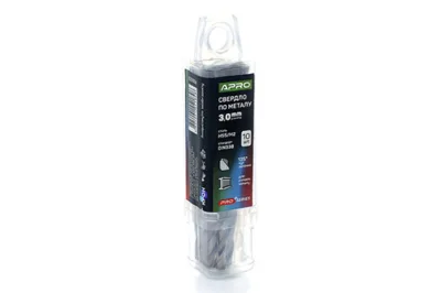 Свердло по металу HSS/M2 ( 6542 ) Ø3,0 мм  (пач. 10шт.) PRO APRO
