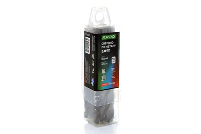 Свердло по металу HSS/M2 ( 6542 ) Ø5,0 мм  (пач. 10шт.) PRO APRO