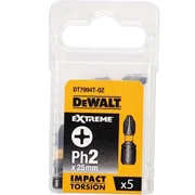 Біта ударна DeWALT IMPACT TORSION PH2 L=25 мм, 5 штук