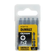Біта ударна DeWALT IMPACT TORSION PZ2 L=50 мм, 5 штук