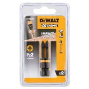 Біта ударна DeWALT IMPACT TORSION PZ2 L=50 мм, 2 штук