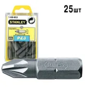 Біта STANLEY з шестигранним хвостовиком 1/4" Pz3, L=25мм, 25шт.