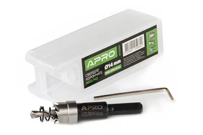 Свердло корончате HSS/М2 Ø14 мм APRO