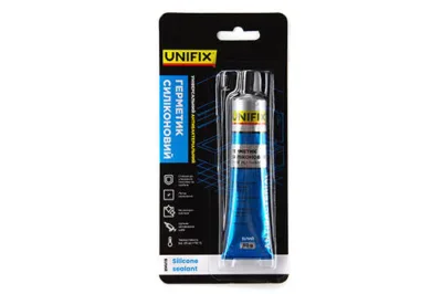 Герметик силіконовий універсальний (білий) тюбик 50 мл UNIFIX