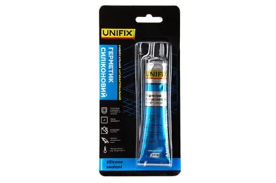 Герметик силіконовий універсальний (прозорий) тюбик 50 мл UNIFIX