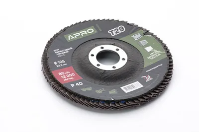 Круг пелюстковий торцевий APRO T29, 125x22мм, Р40[10]