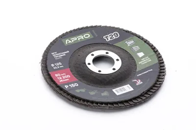 Круг пелюстковий торцевий APRO T29, 125x22мм, Р150 [10]