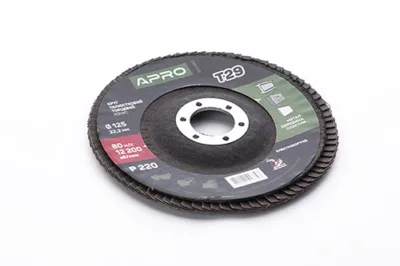 Круг пелюстковий торцевий APRO T29, 125x22мм, Р220 [10]