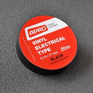 Ізоляційна стрічка Apro (чорна) 0,14мм*17мм*25м