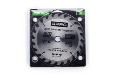 Диск пильний по дереву 180х22,2 мм 24T  APRO