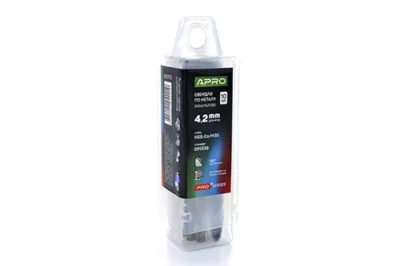 Свердло по металу кобальтове HSS-Co/M35 Ø4.2мм (пач. 10шт.) PRO APRO